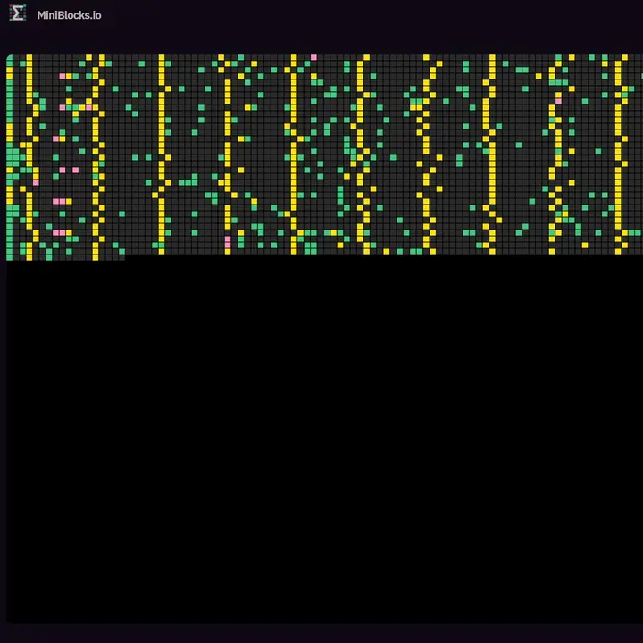 MegaETH live miniblock river visualization